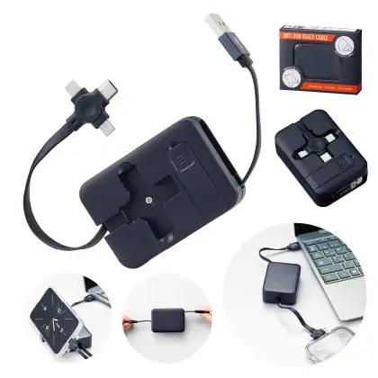 36655 スマホスタンド付 3in1USBケーブル