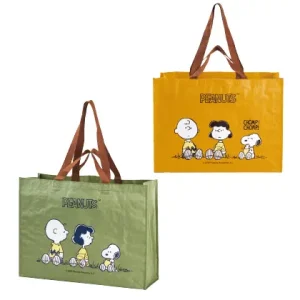 36656スヌーピー　ビッグスクエアバッグ